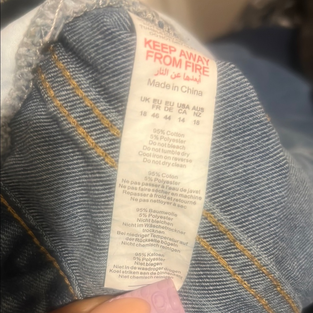 Distressed Blue Jeans - Picture 3 of 3